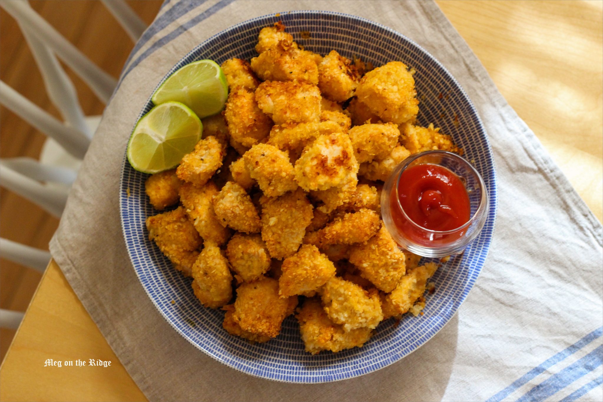 Coconut Popcorn Chicken with Sweet Thai Chili Lime Sauce Meg on the Ridge
